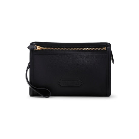 TOM FORD Luxury Calf Leather Mini Pouch Handbag W:30CM H:21CM D:8CM