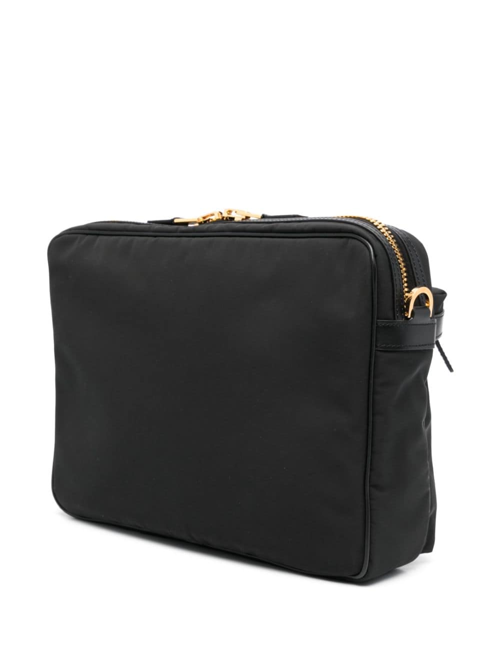 TOM FORD Eco-Chic Large Messenger Bag with Leather Accents