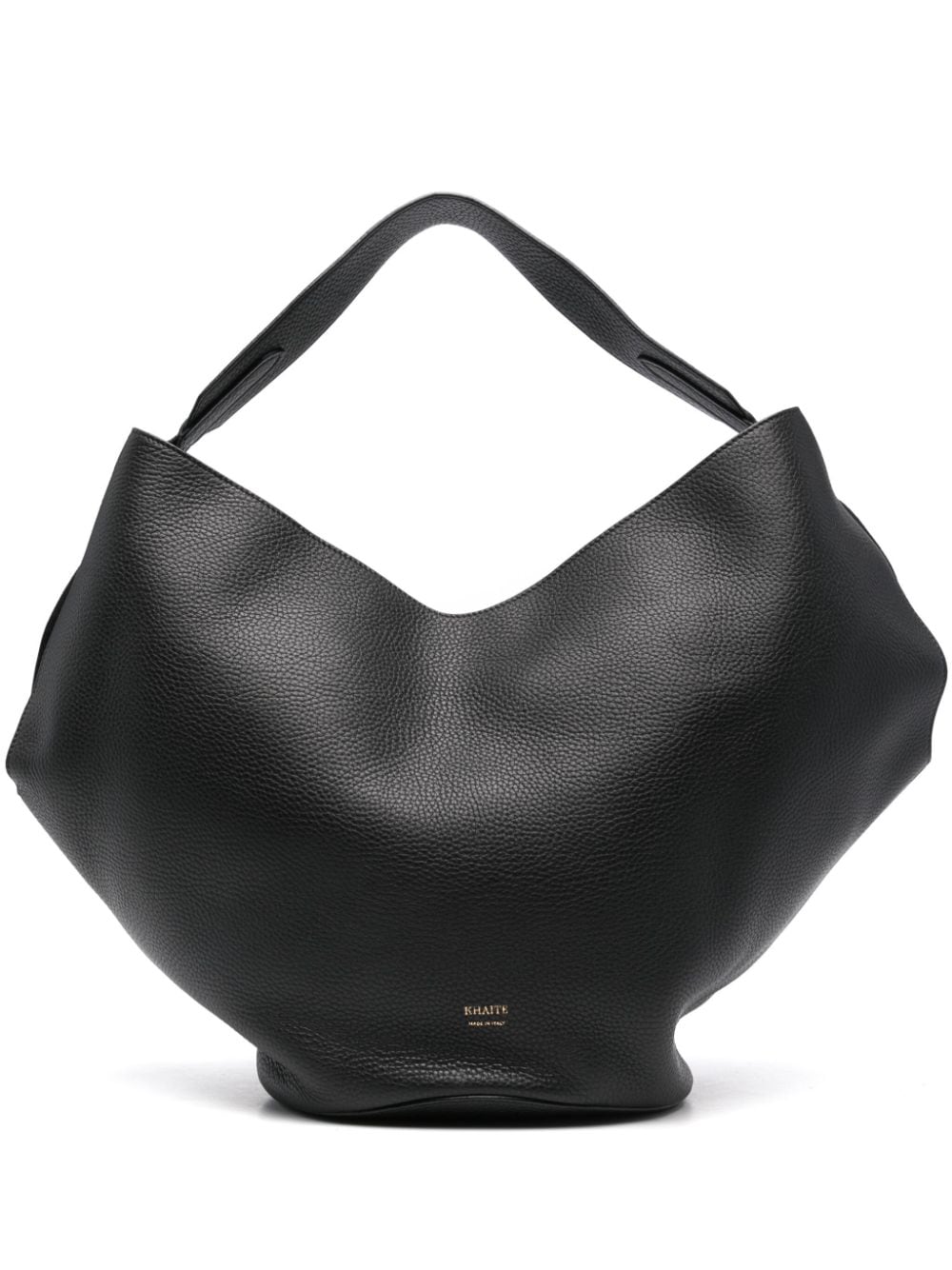 KHAITE Elegant Lotus Medium Leather Shoulder Bag