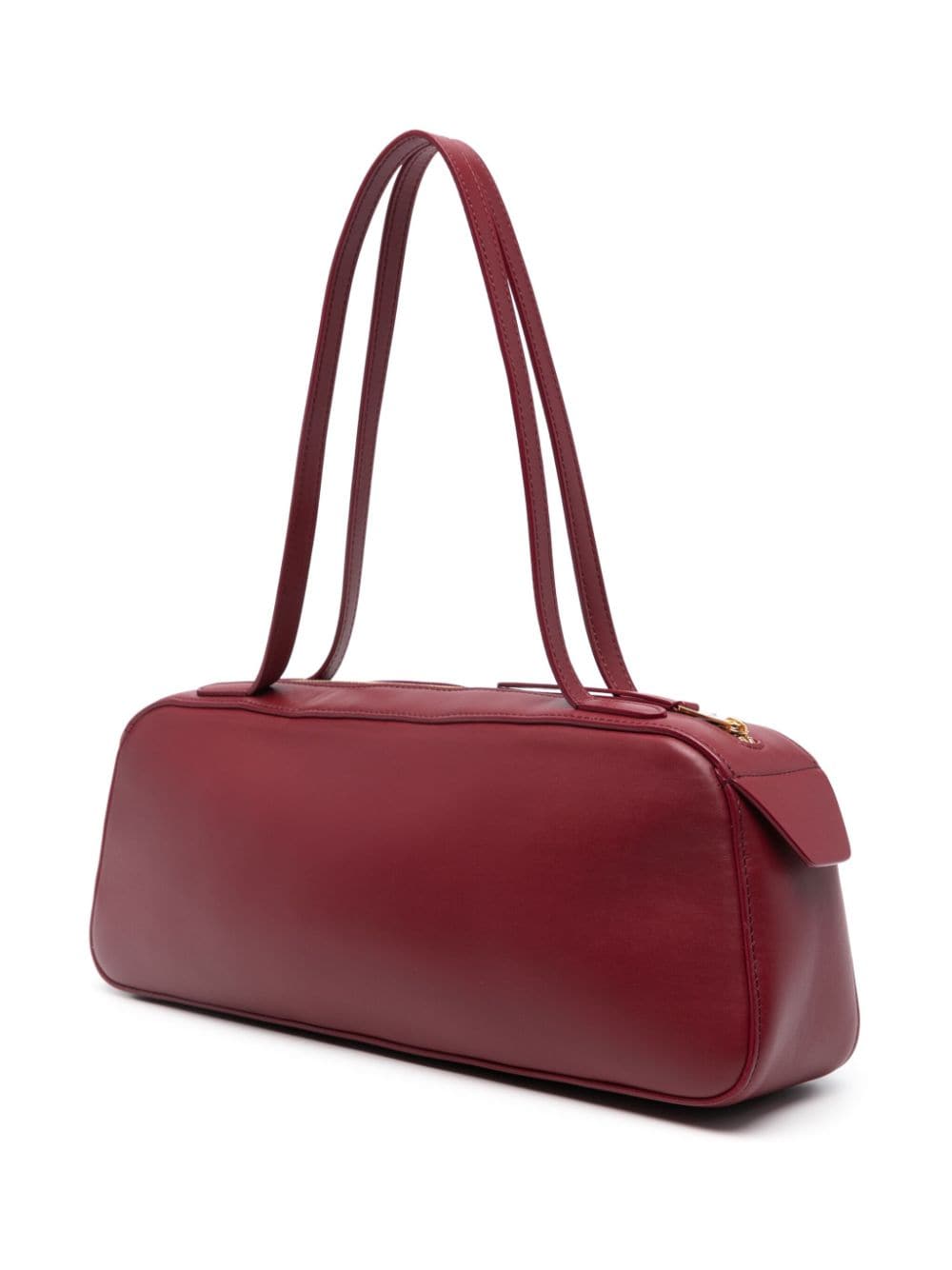 KHAITE Burgundy Leather Shoulder Handbag - FW24