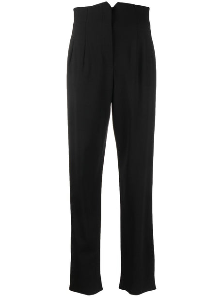 EMPORIO ARMANI Cady Straight Leg Trousers for Women