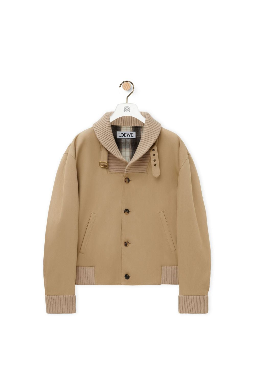 LOEWE Contemporary Sand-Toned Outerwear Jacket