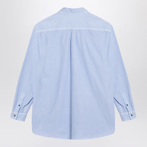 LOEWE Cotton Shirt with Classic Collar and Embroidered Logo