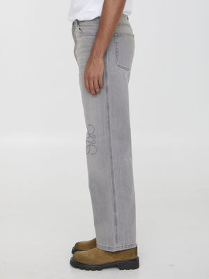 LOEWE Relaxed Fit Baggy Jeans with Stylish Cut-Out Details