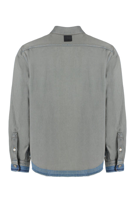 LOEWE Fashionable Men's Gray Denim Shirt | FW24 Collection