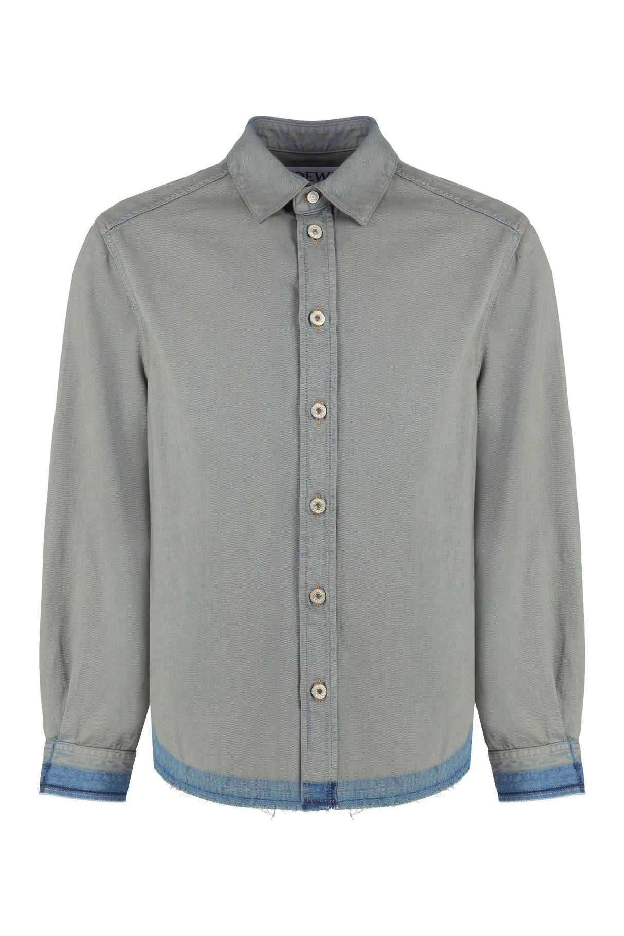LOEWE Fashionable Men's Gray Denim Shirt | FW24 Collection