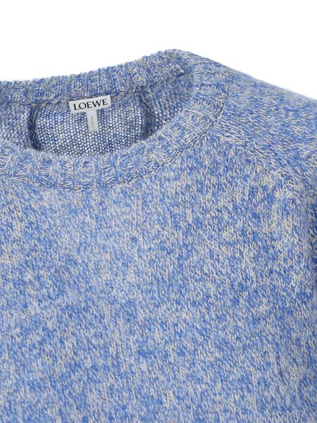 LOEWE Brushed Wool Crewneck Sweater for Men