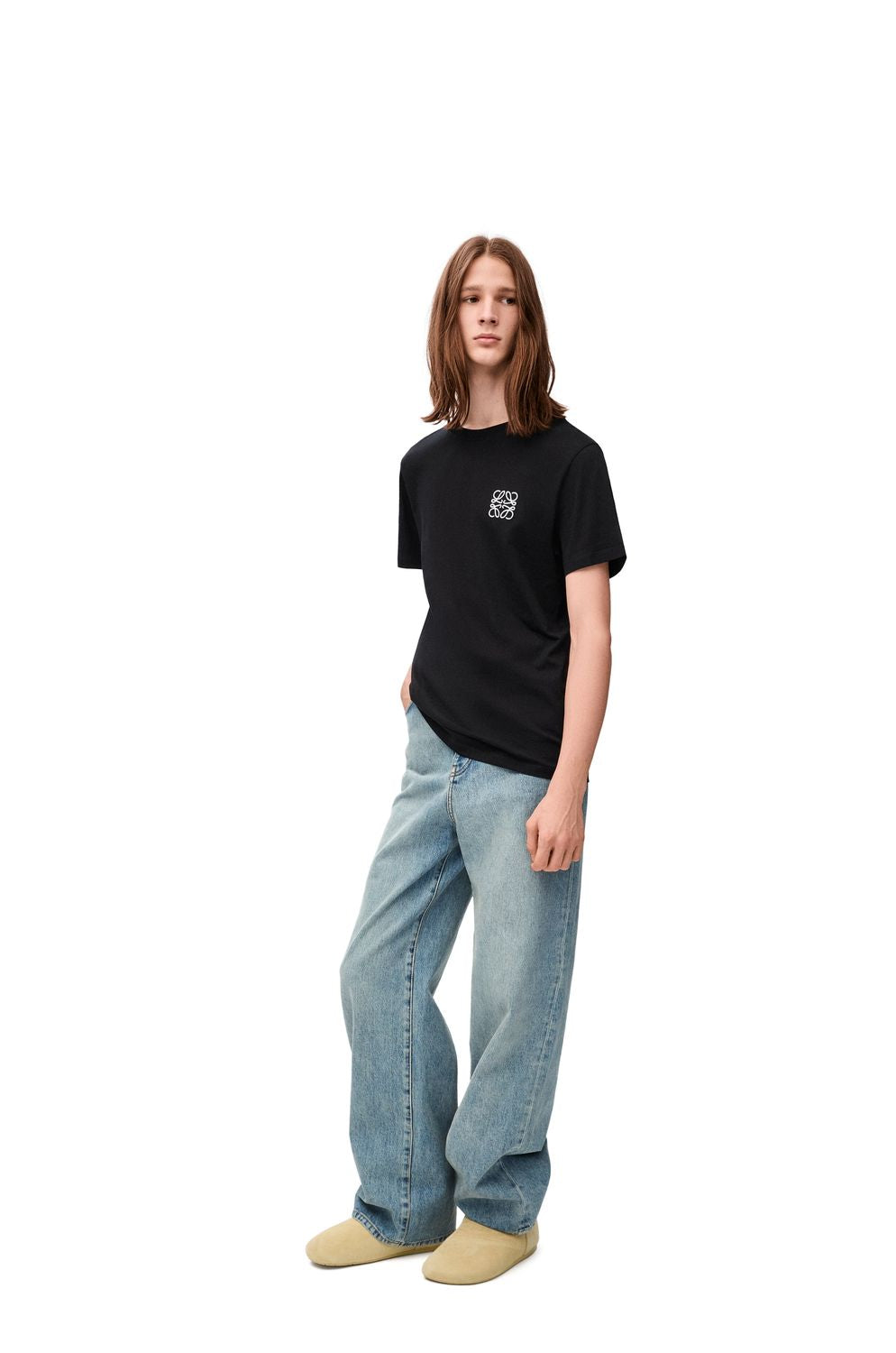 LOEWE Classic Embroidered Logo Cotton Tee