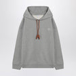 LOEWE Relaxed Fit Hoodie with Leather Drawstring