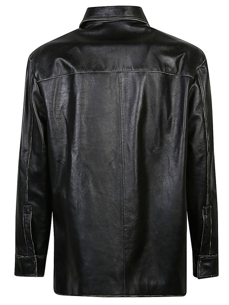 LOEWE Anagram Leather Jacket - Regular Fit