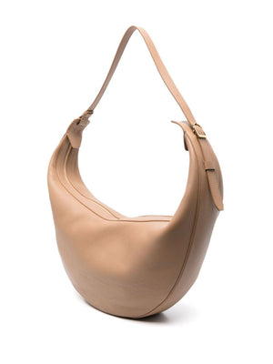 KHAITE Augustina Pebbled Leather Hobo Handbag