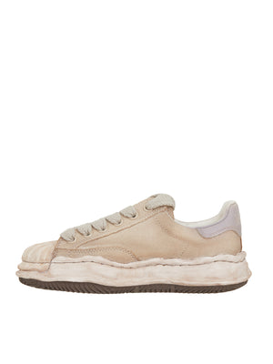 MAISON MIHARA YASUHIRO	 Tan Low Canvas Dye Sneakers for Men