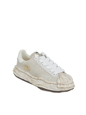 MAISON MIHARA YASUHIRO	 Vintage Leather Low-Top Sneakers for Men