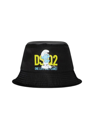 DSQUARED2 Grouchy Smurfs Logo Bucket Hat