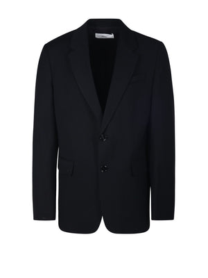 AMI PARIS Elegant Black Single-Breasted Blazer