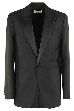 AMI PARIS Sophisticated Black Smoking Jacket for Men