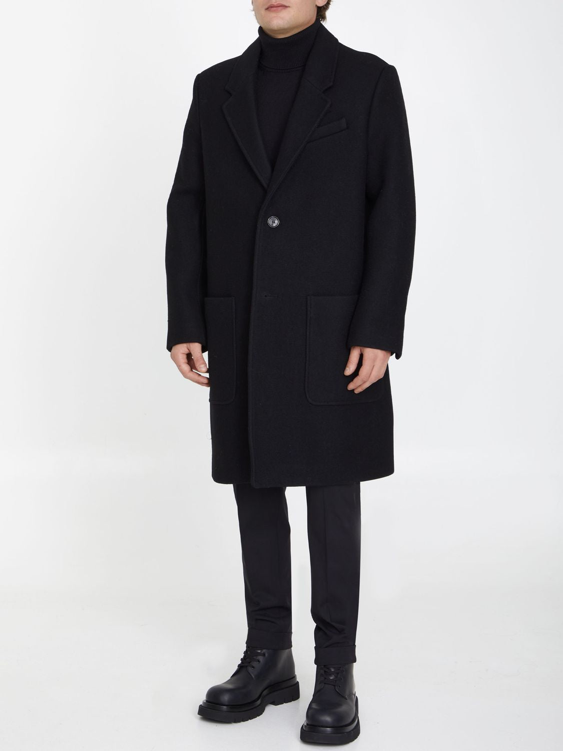 AMI PARIS Single-Breasted Wool Jacket