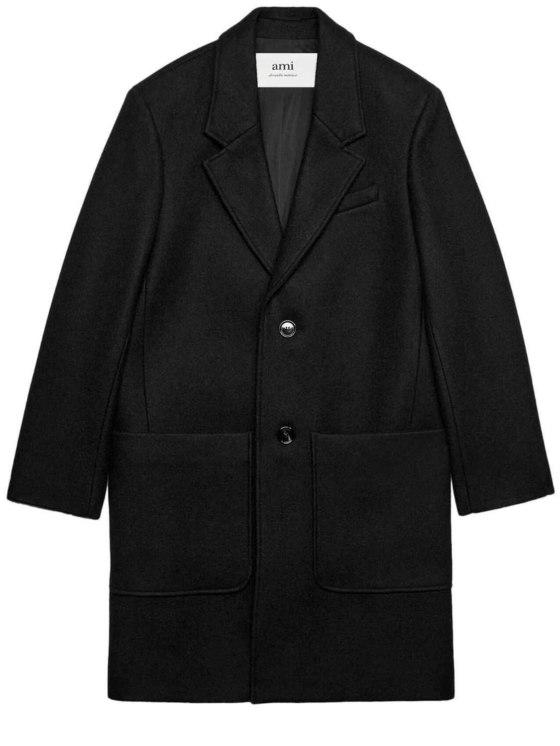 AMI PARIS Single-Breasted Wool Jacket