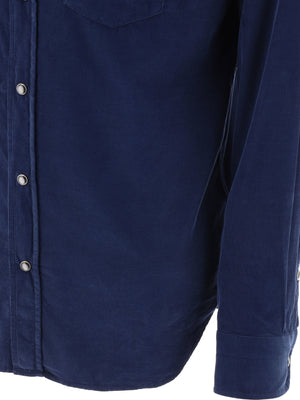 TOM FORD Elegant Men's Long Top in Classic Blue - 2024 Collection