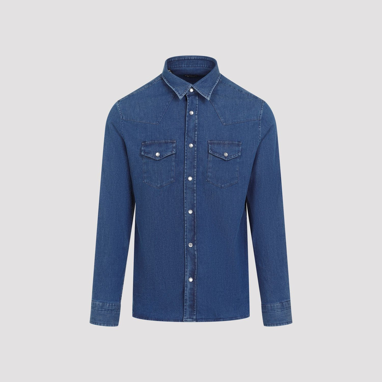 TOM FORD Sophisticated Blue Denim Shirt