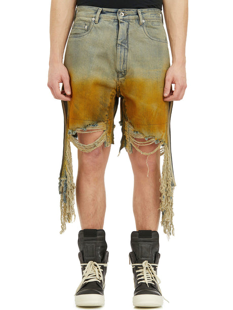 DRKSHDW Men's Grey Denim Bermuda Shorts