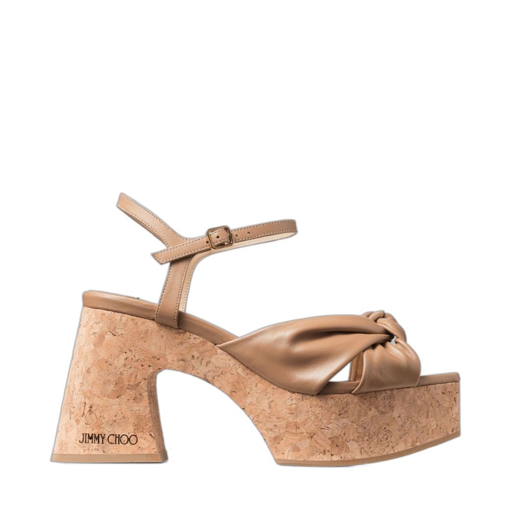 JIMMY CHOO Stylish Biscuit Wedges for Women - SS24 Collection