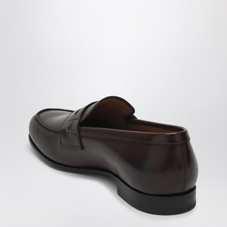 CHURCH'S Ebony Leather Heswall Loafer - Size 9