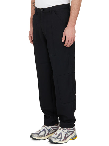 COMME DES GARÇONS SHIRT Stylish Wool Sartorial Pants for Men in Black - SS24