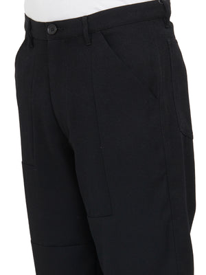 COMME DES GARÇONS SHIRT Stylish Wool Sartorial Pants for Men in Black - SS24