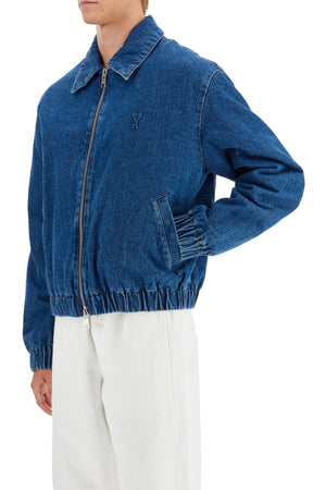 AMI PARIS Urban Padded Denim Bomber Jacket