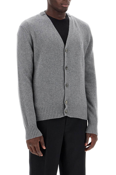 Áo cardigan cashmere sang trọng có thêu logo