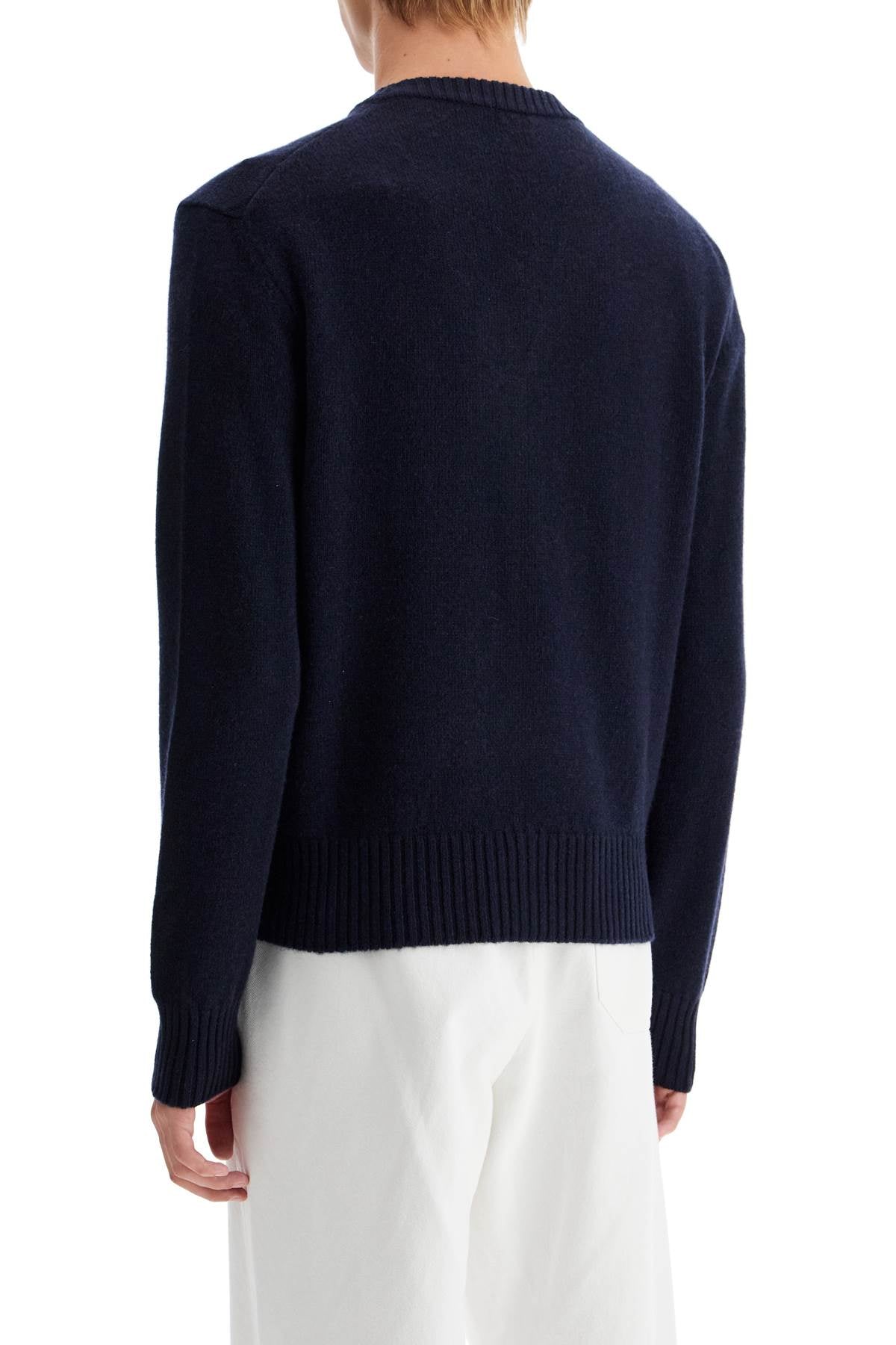 AMI PARIS Luxury Navy Cardigan