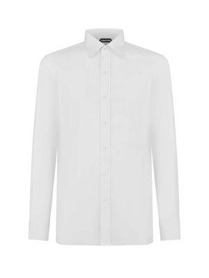 TOM FORD White Cotton Shirt for Men | SS24 Collection