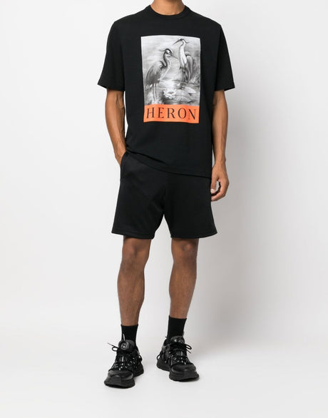 HERON PRESTON Relaxed Fit Logo Print T-Shirt for Men