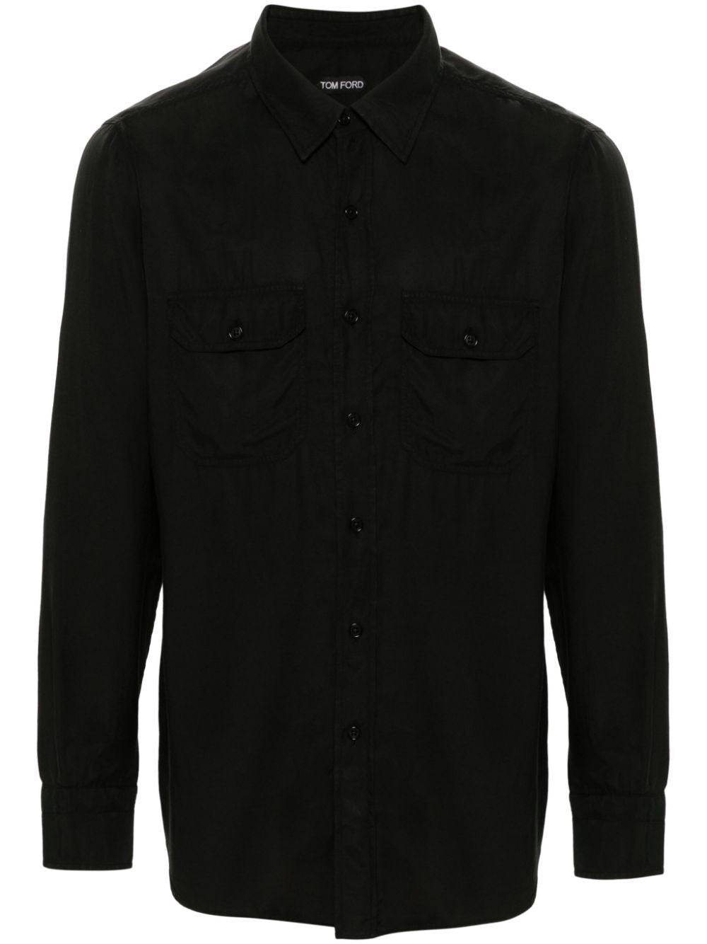 TOM FORD Fluid Twill Military Fit Shirt - SS25