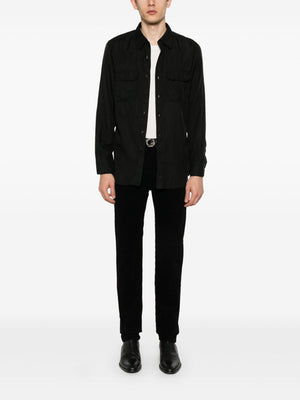 TOM FORD Fluid Twill Military Fit Shirt - SS25