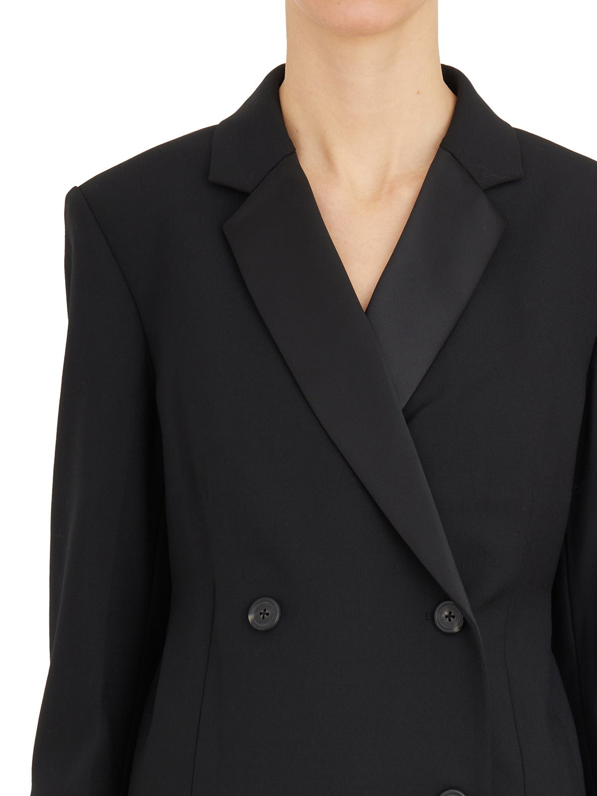 HELMUT LANG Double Breasted Black Blazer for Women - SS24 Collection