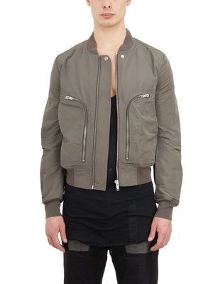 RICK OWENS Green Bomber Flight Jacket for Men - SS24 Collection