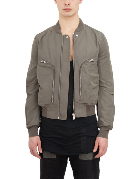 RICK OWENS Green Bomber Flight Jacket for Men - SS24 Collection
