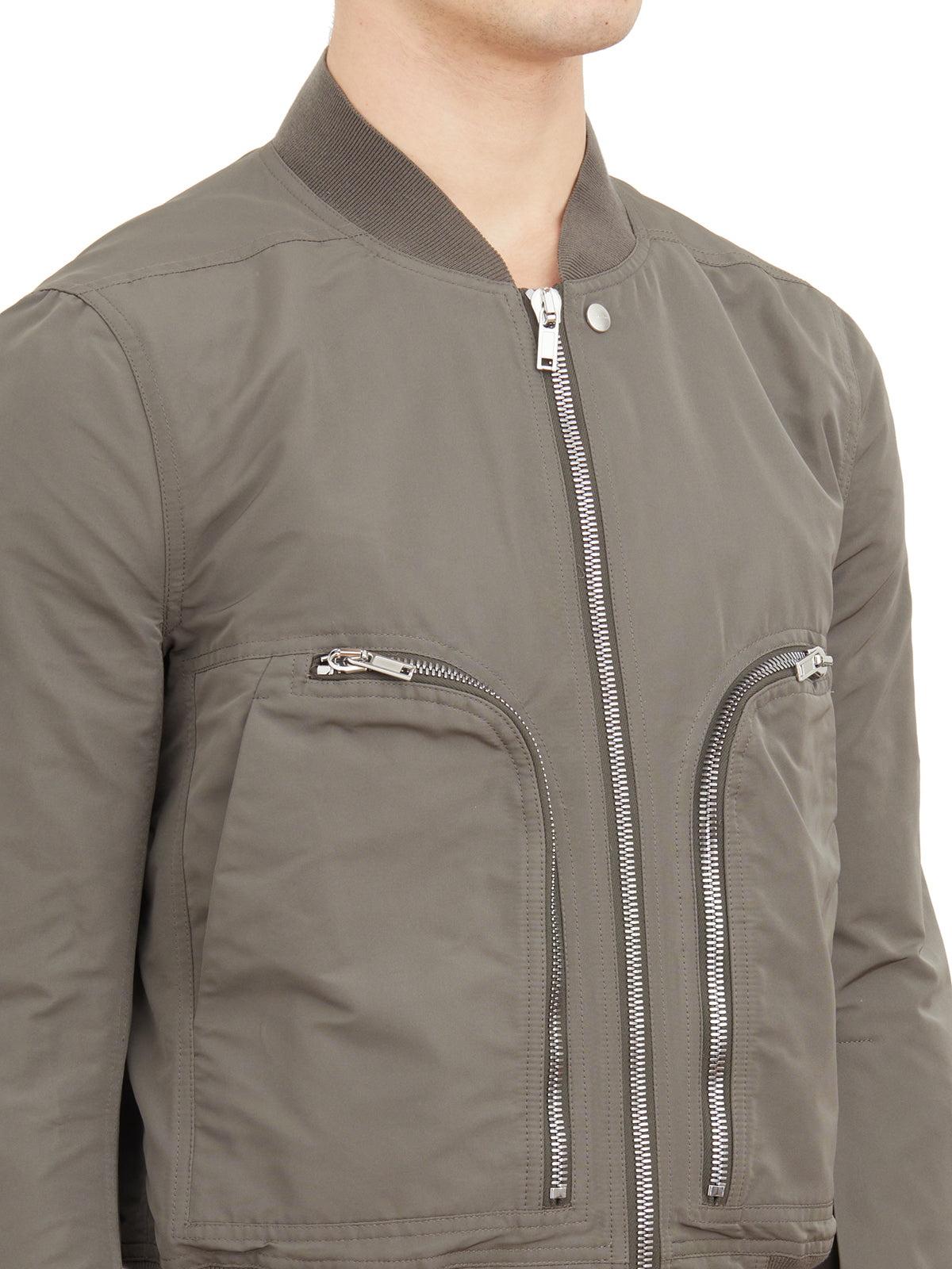 RICK OWENS Green Bomber Flight Jacket for Men - SS24 Collection