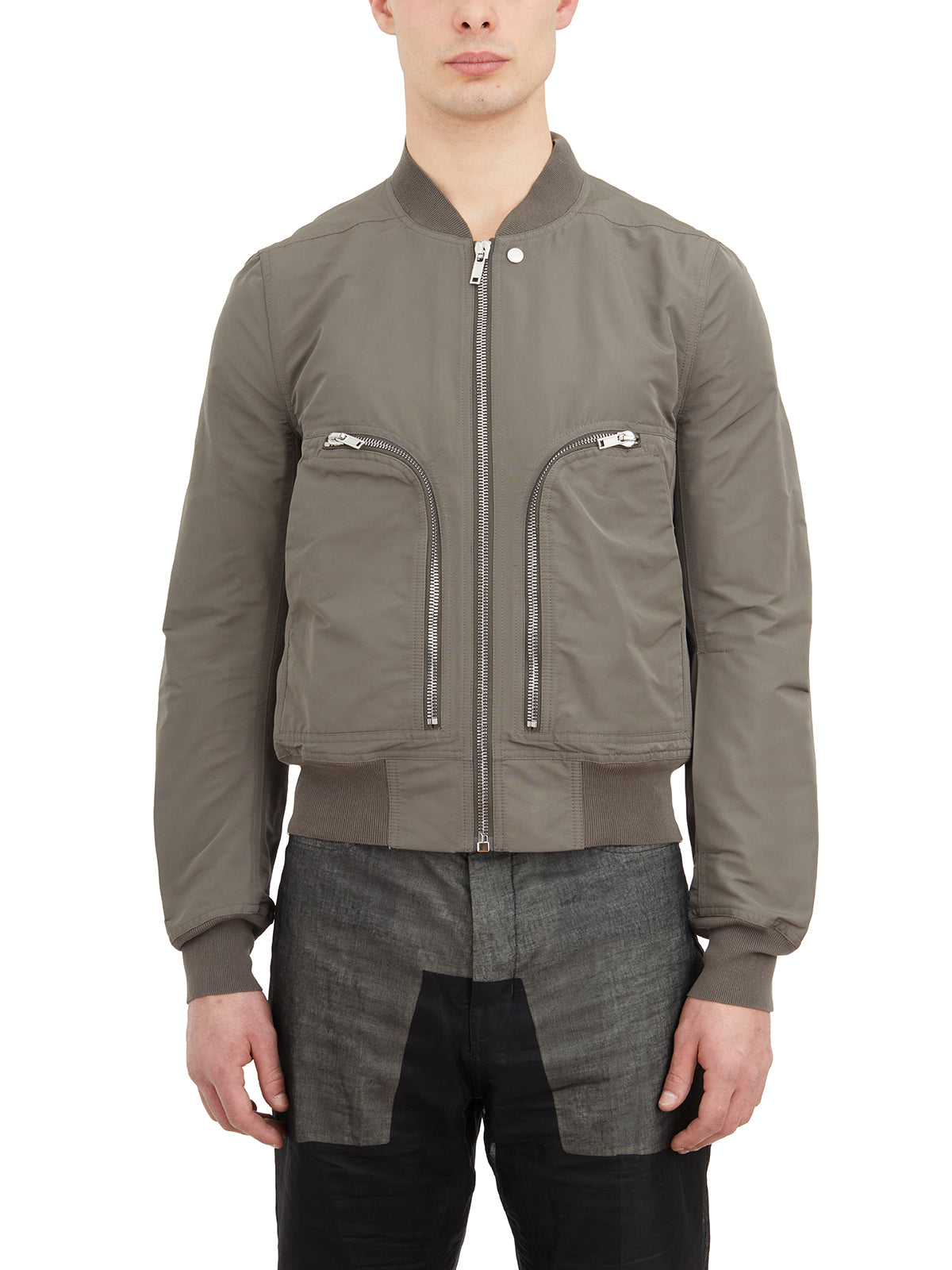 RICK OWENS Green Bomber Flight Jacket for Men - SS24 Collection