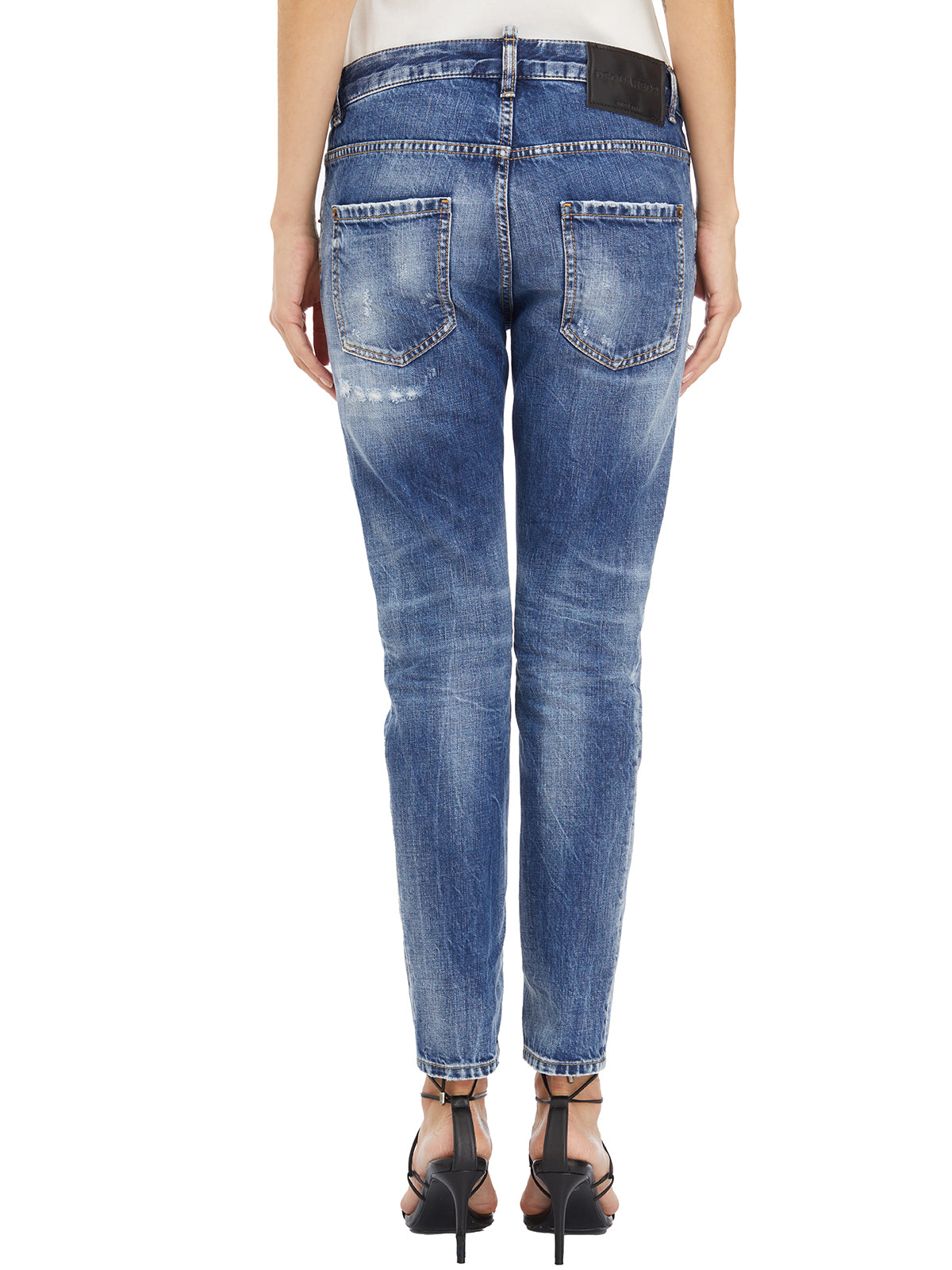 DSQUARED2 Blue Denim Stretch Jeans for Women - SS24