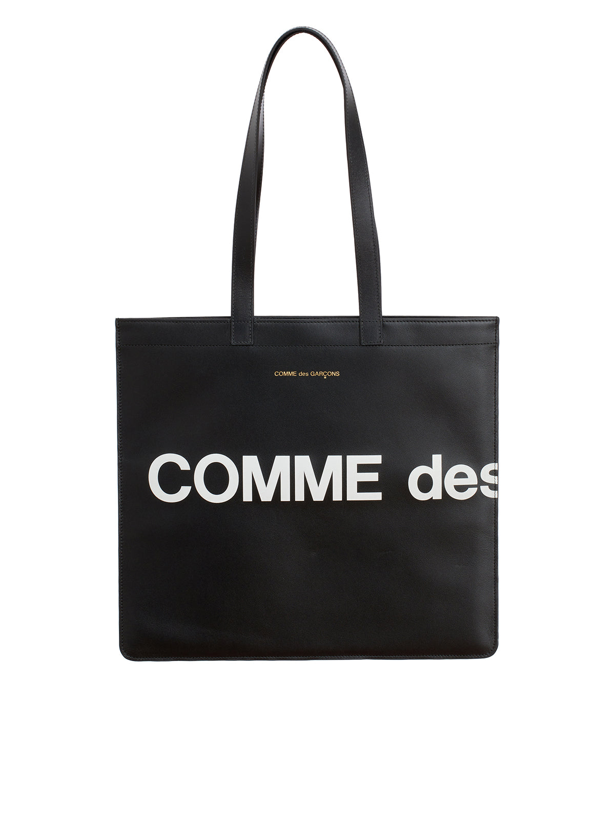 COMME DES GARÇONS WALLET Stylish Black Leather Tote Handbag for Men | CARRYOVER Collection