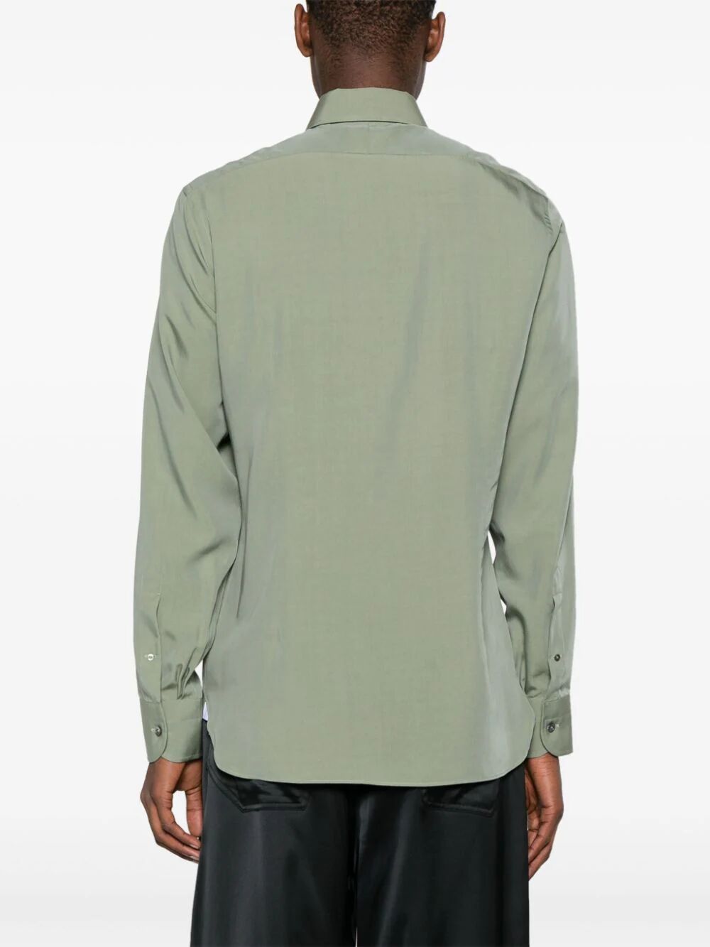 TOM FORD Blue Long Sleeve LYOCELL Blend Shirt for Men