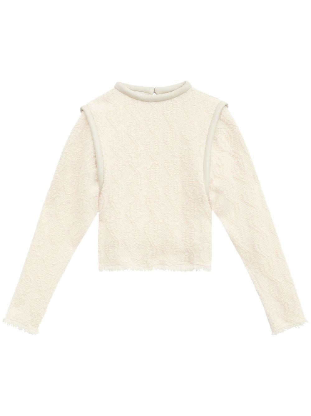 ISABEL MARANT Ecru Textured Mini Shirt