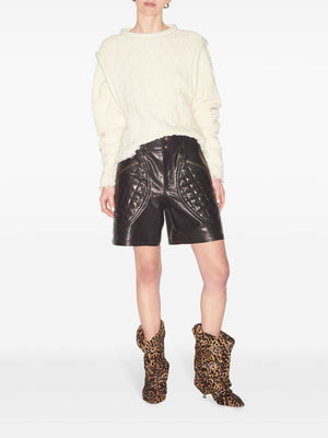 ISABEL MARANT Ecru Textured Mini Shirt