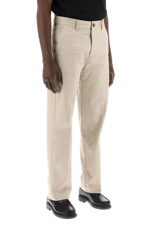 AMI PARIS Men's Nude & Neutrals Straight Chino Trousers - SS24