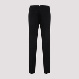 AMI PARIS Mens Tapered Trousers in Black for SS24