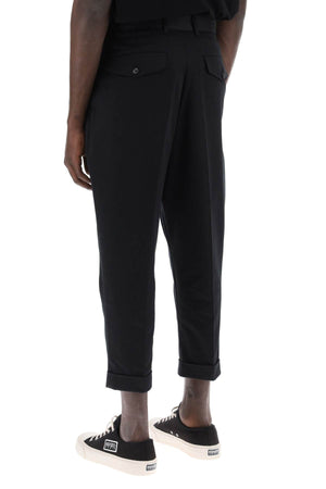 AMI PARIS Carrot Oversized Trousers for Men in Black - SS24 Collection
