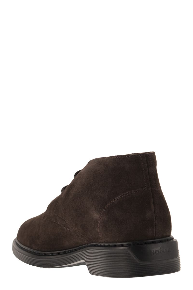 HOGAN Men's Suede Ankle Boots